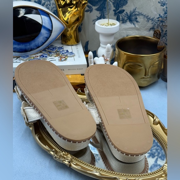 🆕 DOLCE VITA 🧿 NWOB Sherla White Raffia Floral Applique Slide Sandals, Sz 7 - Picture 15 of 15